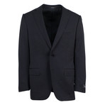 Ermenegildo Zegna Wool 2-Button Trim Fit Suit // Black (US: 50R)