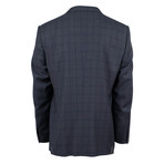 Ermenegildo Zegna Charcoal Plaid Wool 2-Button Suit // Gray (US: 54R)