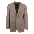 Ermenegildo Zegna 'Trofeo Comfort' Wool 2-Button Trim-Fit Suit // Brown (US: 52R)