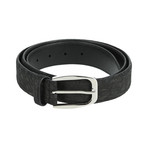 Classic Leather Belt // Black Croco (Euro: 115)