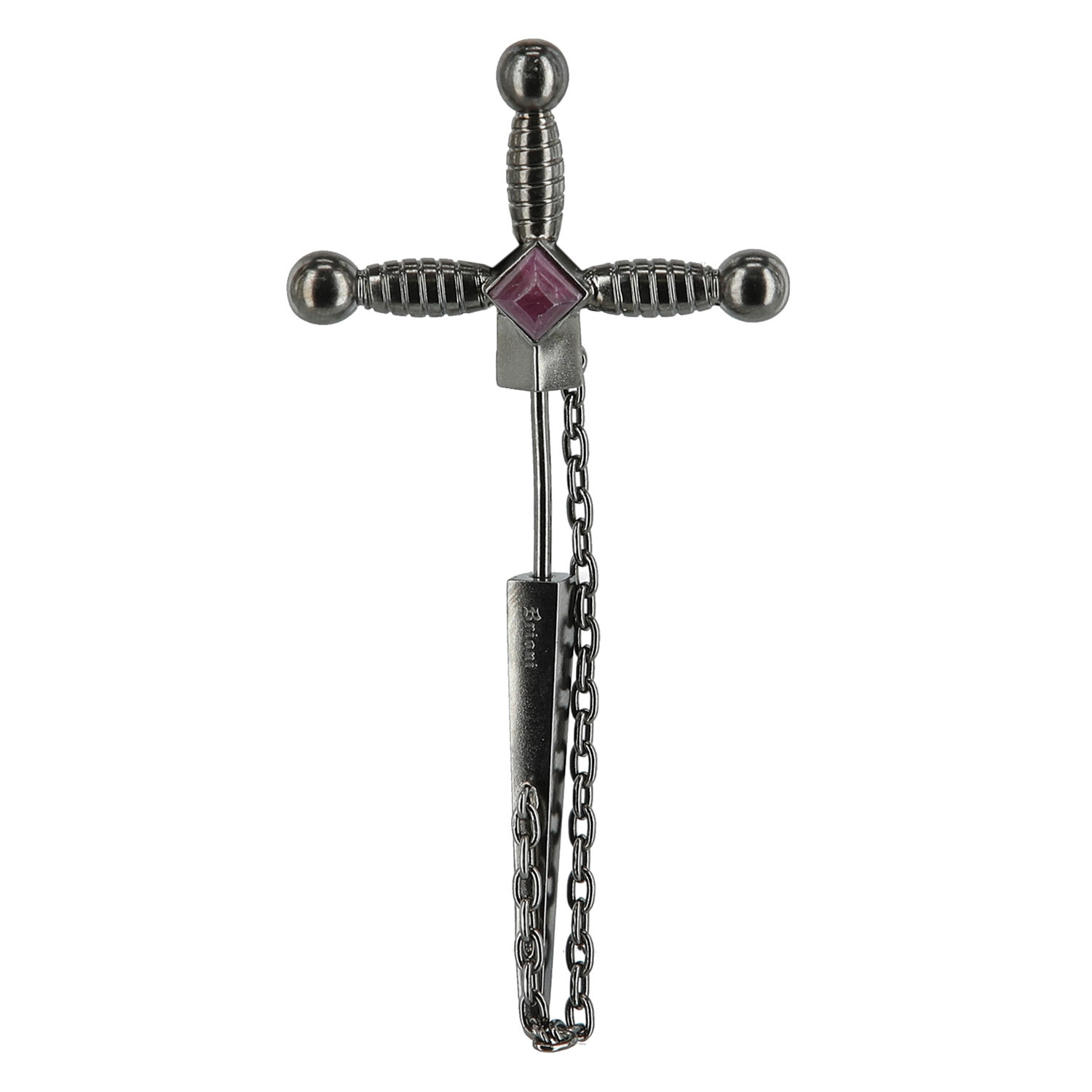 Dagger Tie Pin // Zinc - Brioni - Touch of Modern