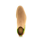 Chelsea Boot Suede // Crepe Sole // Beige + Green (Euro: 39)