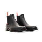 Chelsea Boots YF Calf Leather // Black + Orange (Euro: 44)