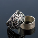 Mammen Ornament + Helm of Awe Ring // Silver (14)