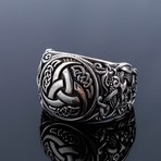Mammen Ornament + Odin's Horn Ring // Silver (9)