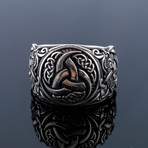 Mammen Ornament + Odin's Horn Ring // Silver (14)