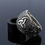Mammen Ornament + Odin's Horn Ring // Silver (10)