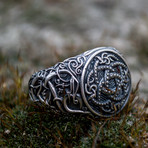 Urnes Ornament + Ouroboros Ring // Silver (5)