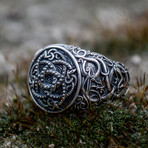 Urnes Ornament + Ouroboros Ring // Silver (14)