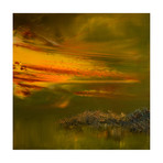 Neon Sky (15"W x 15"H x 1.5"D)