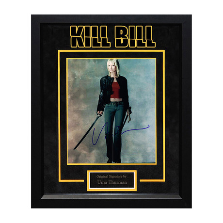 Framed Autographed Artist Series // Kill Bill // Uma Thurman II