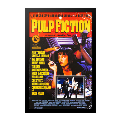 Framed Autographed Photo Insert // Pulp Fiction // Photo III