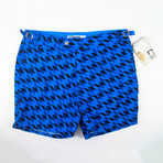 Swim-Ology // Swim Trunks // Geometric Blue (XS)