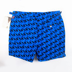Swim-Ology // Swim Trunks // Geometric Blue (XS)