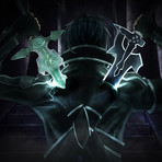 Sword Art Online // Dark Repulser // Turquoise Handmade Sword