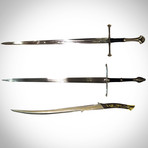 Lord Of The Rings // Arwen + Narsil + Aragorn Handmade Swords (Narsil's Andúril Handmade Sword)