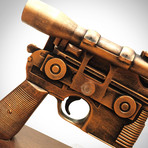 Star Wars // Han Solo // Handmade Dl-44 Heavy Blaster Pistol + Wood Stand