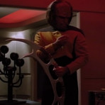 Star Trek // Lieutenant Worf // Klingon Handmade Bat'leth + Wood Stand