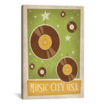 Music City USA (Records From The Stars) // Anderson Design Group (26"W x 18"H x 0.75"D)