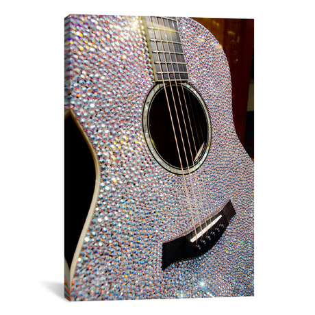 Taylor Swift`s Bejeweled Guitar, Country Music Hall Of Fame, // Cindy Miller Hopkins (26"W x 18"H x 0.75"D)