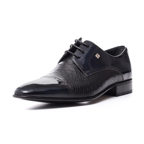 Xavier Patent Leather Shoes // Navy + Blue (Euro: 40)