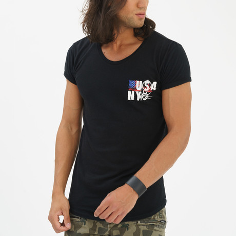 True USA T-Shirt // Black (S)