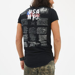 True USA T-Shirt // Black (L)