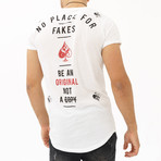 No Place For Fakes T-Shirt // White (S)