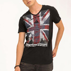 EUnion Jack T-Shirt // Black (L)