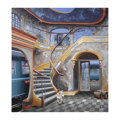 A Kiss Goodbye (15"W x 15"H x 1.5"D)