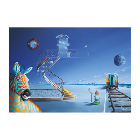 Dreaming In Papa's Studio (10"W x 15"H x 1.5"D)