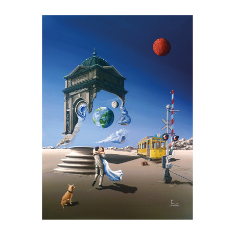 Smoking a Yellow Cigar (15"W x 10"H x 1.5"D)