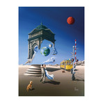 Smoking a Yellow Cigar (15"W x 10"H x 1.5"D)