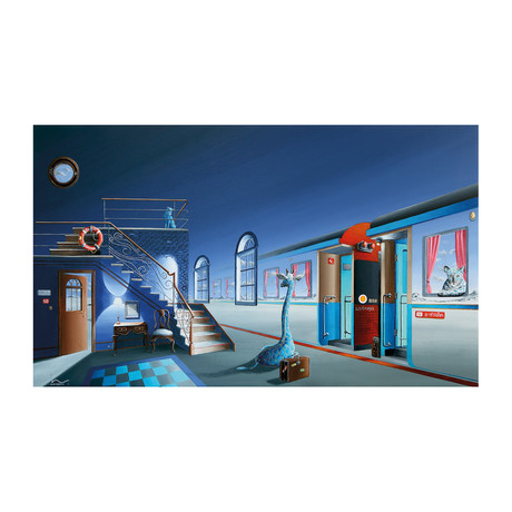 The Traveling Mind (10"W x 15"H x 1.5"D)