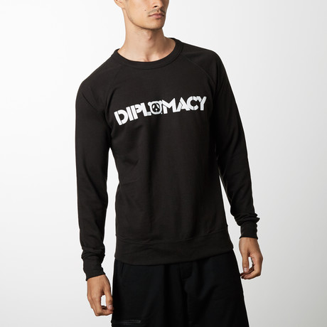 Diplomacy Crew Sweatshirt // Black (S)
