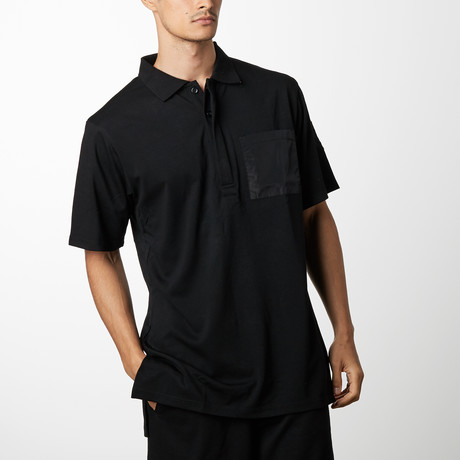 Oversized Luxe Polo // Black (S)