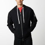 Loopback Zip Hoodie // Black (S)