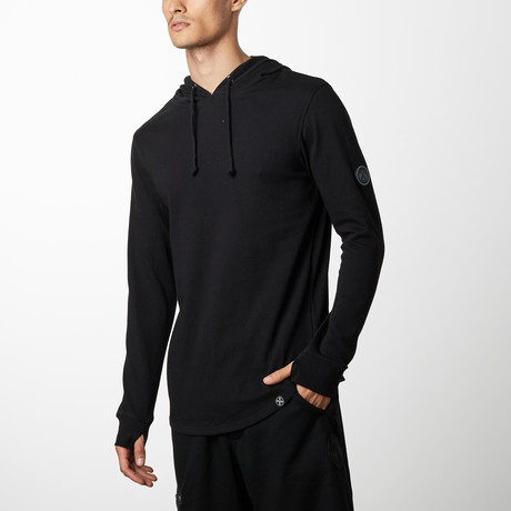 T-Shirt Hoodie // Black (S)