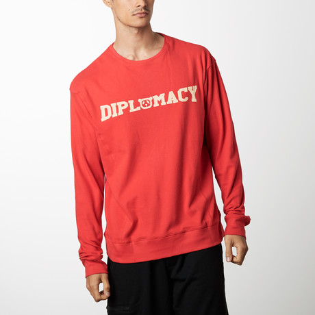 Slouchy Pullover // Red (S)