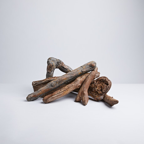 Table Top Driftwood Log Set // 18"