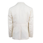 Cotton-Linen 2-Button Trim Fit Sport Coat // White (Euro: 50R)