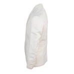 Cotton-Linen 2-Button Trim Fit Sport Coat // White (Euro: 50R)