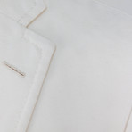 Cotton-Linen 2-Button Trim Fit Sport Coat // White (Euro: 50R)