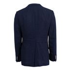 Wool-Mohair 2-Button Sport Coat Blazer // Blue (Euro: 48R)