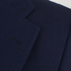 Wool-Mohair 2-Button Sport Coat Blazer // Blue (Euro: 48R)