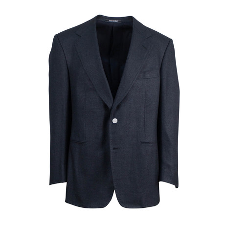 Wool Blend 2-Button Sport Coat Blazer // Blue (Euro: 51R)