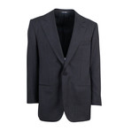 Wool Peak Lapels 1-Button Sport Coat Blazer // Gray (Euro: 42R)