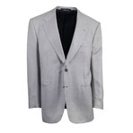 Houndstooth Wool-Silk 2-Button Sport Coat // Gray (Euro: 51R)