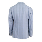 Plaid Cotton 2-Button Trim Fit Sport Coat // Blue (Euro: 50L)