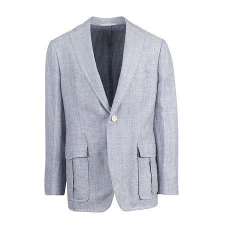Wool Blend 2-Button Trim Fit Sport Coat I // Blue (Euro: 50R)